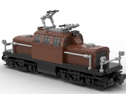 Brown freight train