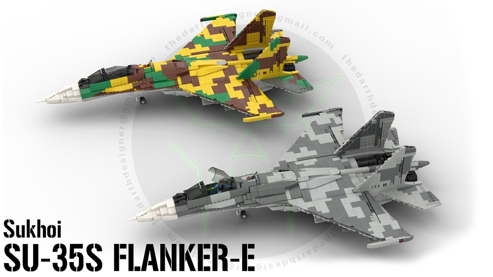 Lego Sukhoi SU-35 Flanker E - 1:34 Scale