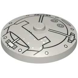 Dish 4 x 4 Inverted [Radar] with Vault Door Print