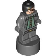 Minifig Trophy Statuette, Harry Potter, Dark Bluish Grey Outfit