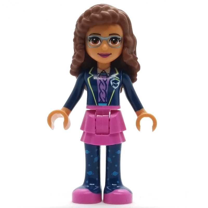 Lego Olivia - Dark Blue Jacket, Dark Pink Skirt