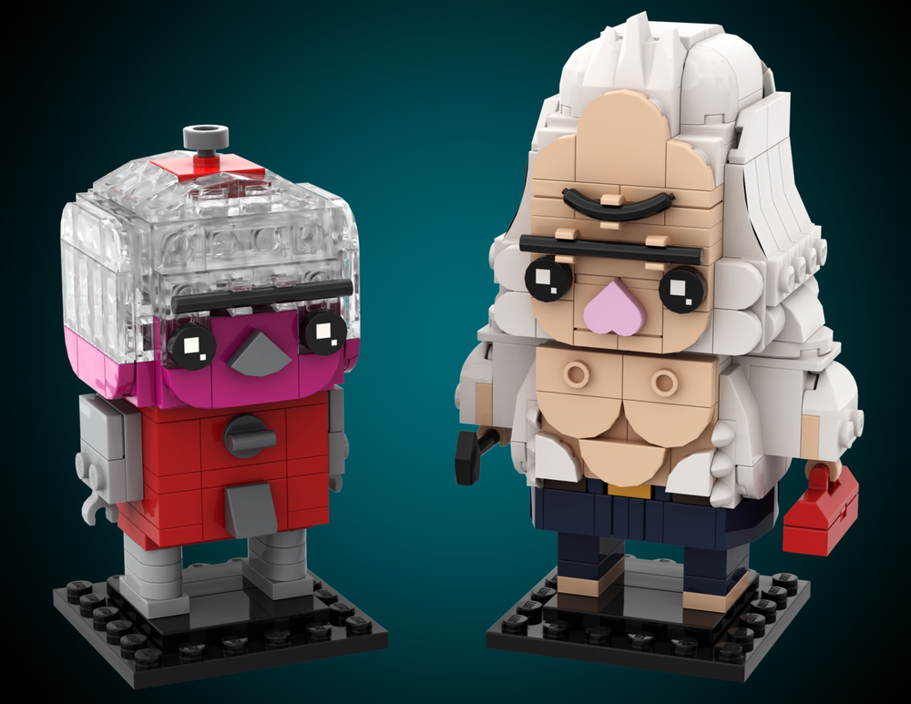 Lego Benson and Skips Brickheadz (Regular Show)