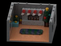 Christmas morning diorama