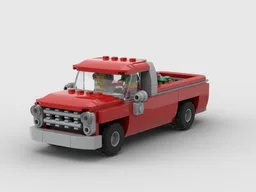 Red vintage pickup