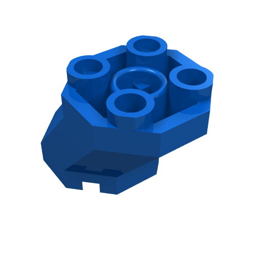 Lego Brick Special Octagonal 2 x 3 x 1 2/3 Sloped / Blue