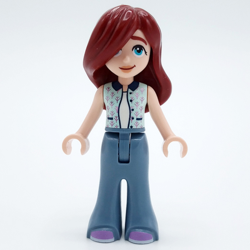Lego Paisley - White Top, Sand Blue Legs
