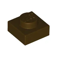 Plate 1 x 1 / Dark Brown