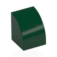 Lego Brick Curved 1 x 1 / Dark Green