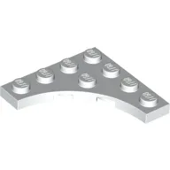 Plate Special 4 x 4 with 3 x 3 Quarter Round Cutout / White