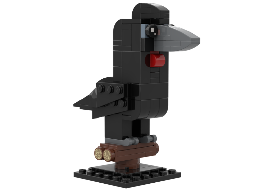 Lego Abyssinian Ground Hornbill (Male): Birdheadz