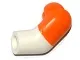 Arm, Left with Molded Orange Short Sleeve  Pattern