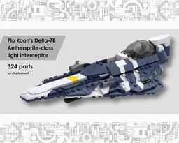 Plo Koon's Delta-7B Aethersprite-class light interceptor (The Clone Wars)