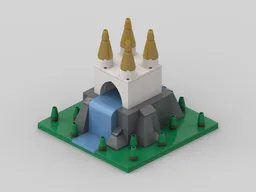 Micro Waterfall Castle