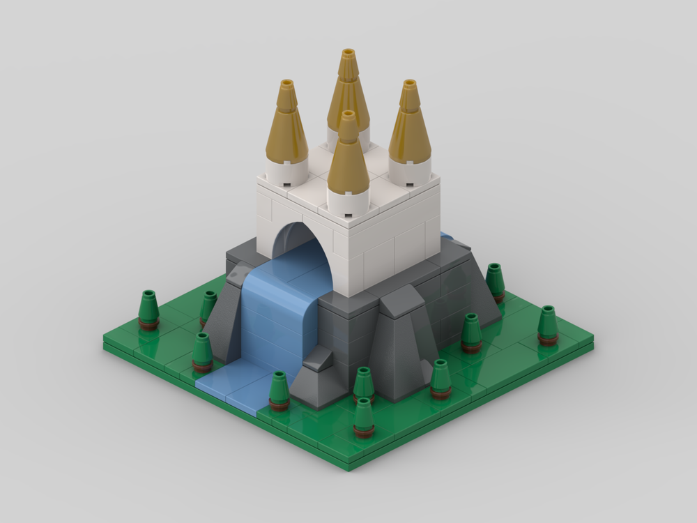 Lego Micro Waterfall Castle