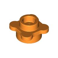 Lego Plant, Flower, Plate Round 1 x 1 with 4 Petals / Orange