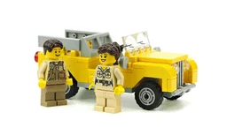 Yellow Land Rover
