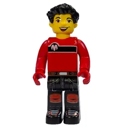 Juniors Midifig, Max, Red Torso, Black Legs / Red