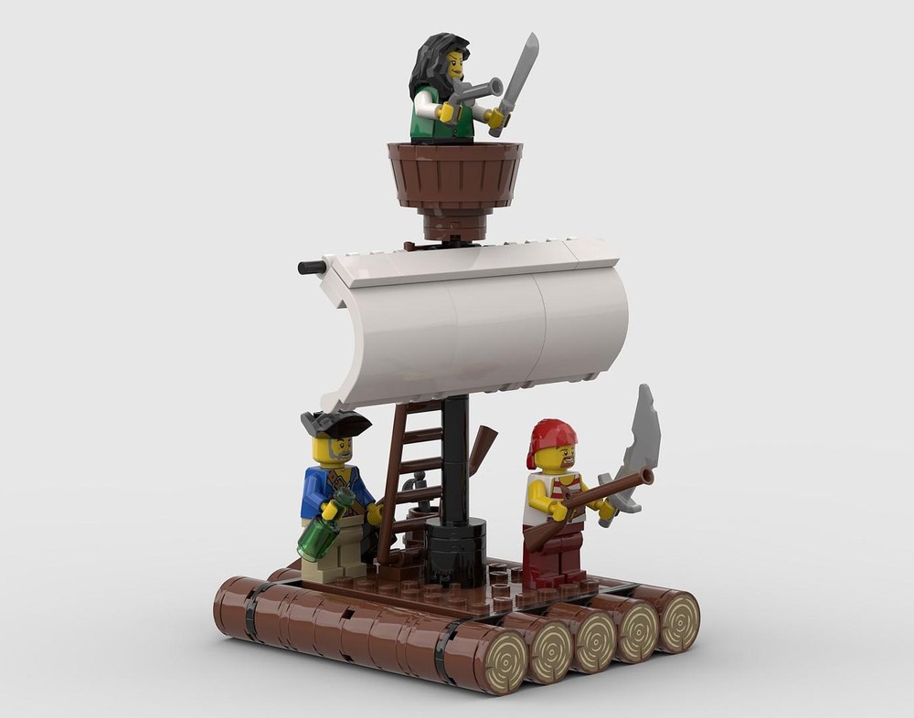 Lego Castaway's Raft