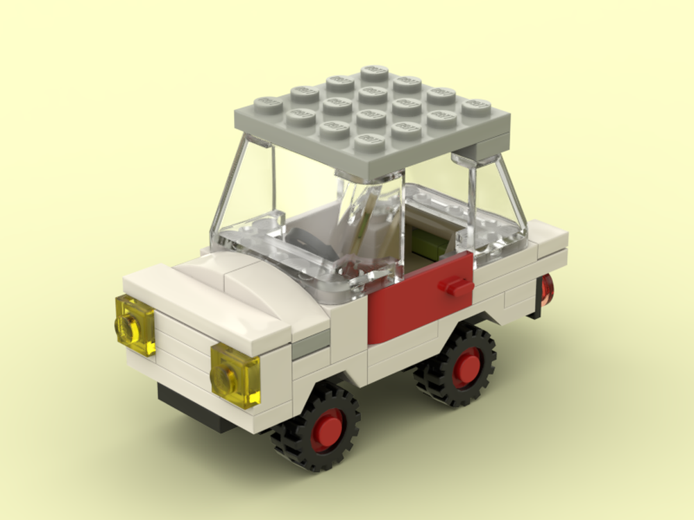 Lego Adventure Car 1 - classic white jeep