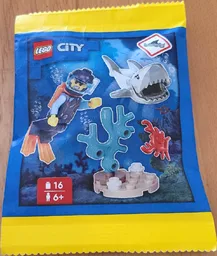 Diver, Shark and Crab