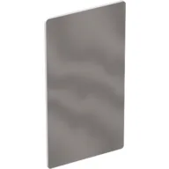 Mirror Front and White Paper Backing