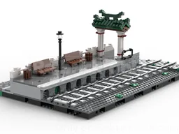 modular trainstation seating platform