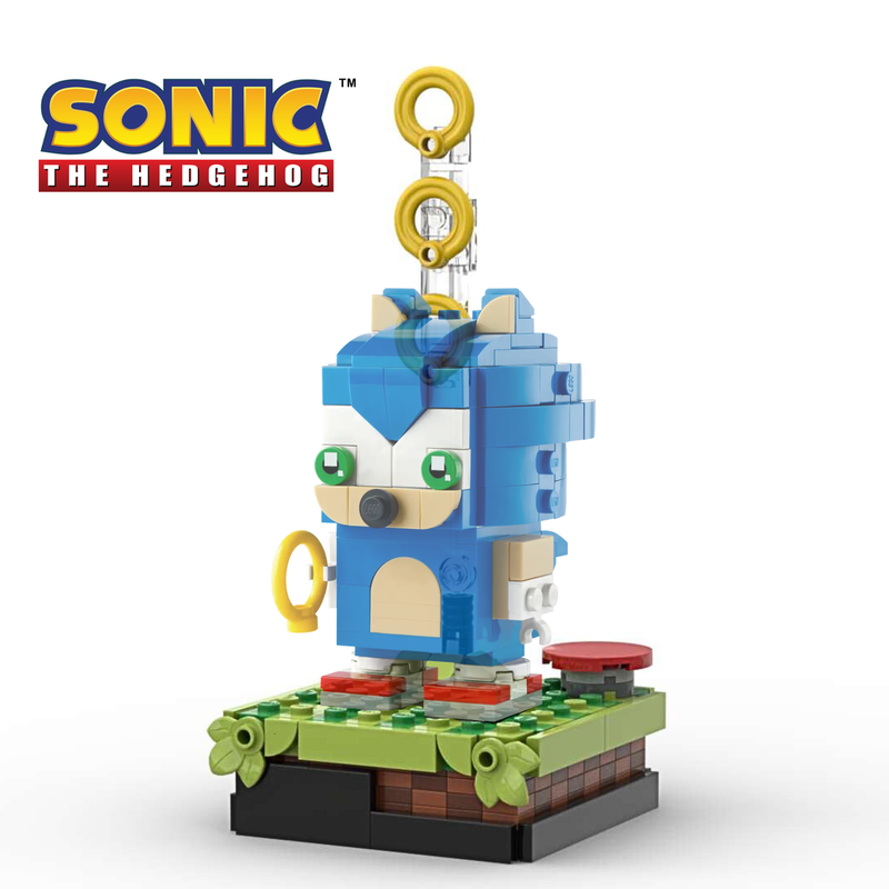 Lego Diorama for Sonic Brickheadz 40627 - Alternate Build of Sonic the Hedgehog™ – Green Hill Zone 21331