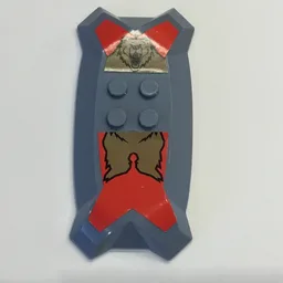 Shield from Nestle Promo Figure - Santus with Sword and Shield / Sand Blue