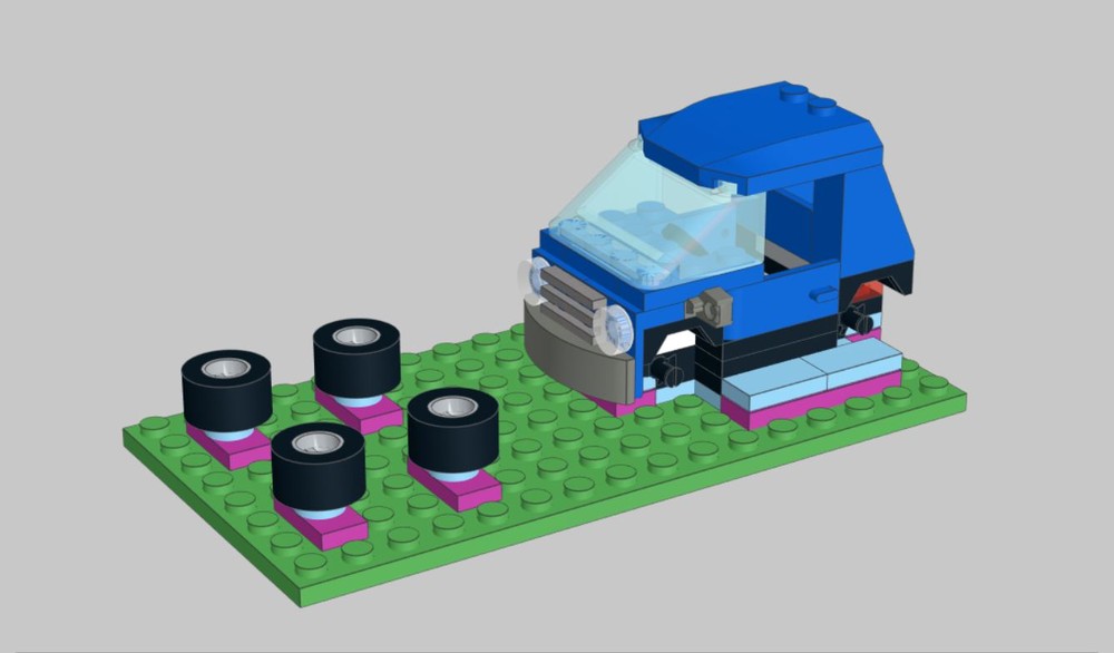 Lego 60258-1 Blue Car Frame Rack