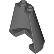 Lego Cone Half 2 x 4 x 3 / Dark Bluish Gray