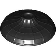 Hat Conical Asian with Raised Center / Black