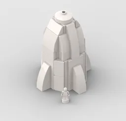 Spacex Dragon Capsule (1:110 scale)