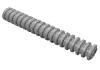 Hose, Ribbed 7mm D. 11L / 8.8cm / Flat Silver