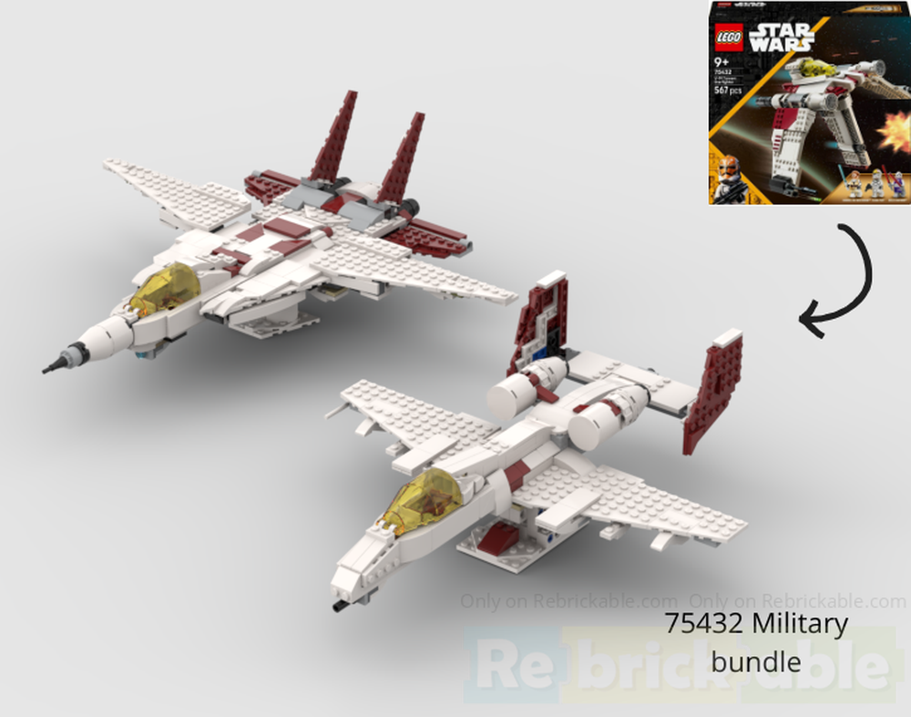Lego 75432 Military bundle - F-14 Tomcat and A-10 Thunderbolt ll/Warthog