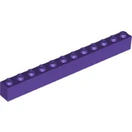 Brick 1 x 12 / Dark Purple