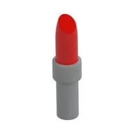 Lipstick with Light Bluish Gray Handle / Red