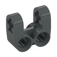 Technic Axle and Pin Connector Perpendicular Double Split / Dark Bluish Gray
