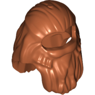 Lego Hair Long with Beard Tied in Sections [Gloin] / Dark Orange