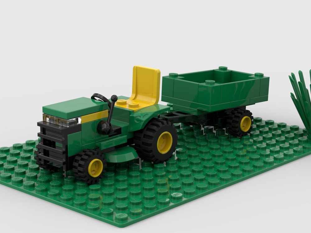 Lego John Deere Lawn Tractor with Cart