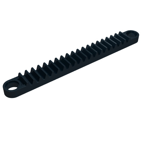 Lego Technic Gear Rack 1 x 10 with Holes / Black