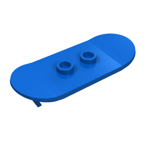 Lego Sports Skateboard with Mag Wheel Holders / Blue