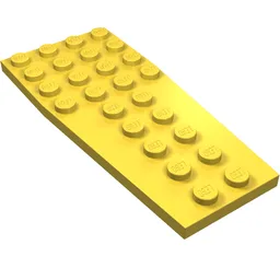 Wedge Plate 4 x 9 without Stud Notches / Yellow