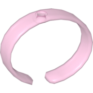 Lego Clikits Bracelet, Bangle with Hole / Trans-Pink