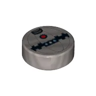 Tile Round 1 x 1 with Thermal Detonator Print
