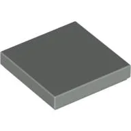 Tile 2 x 2 with Groove / Light Gray