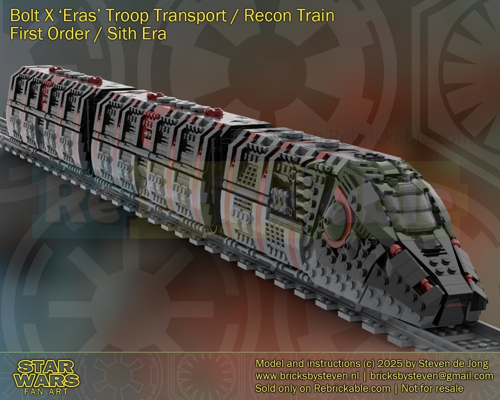 Lego Bolt X 'Eras' Troop Transport / Recon Train