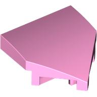 Lego Brick Wedged, Curved 2 x 2 with Stud Notches / Bright Pink