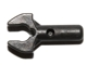 Lego Bar 1L with Clip [Cut Edges and One Side Hole] [Gap in Clip] / Pearl Dark Gray