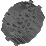 Wheel Hard Plastic with Small Cleats / Dark Bluish Gray