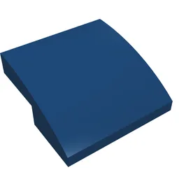 Brick Curved 2 x 2 x 2/3 / Dark Blue